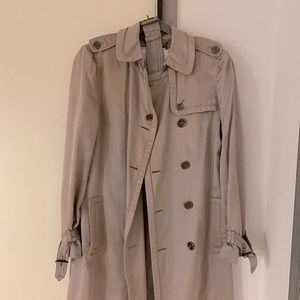 Classic Coach Trench Coat in Grey